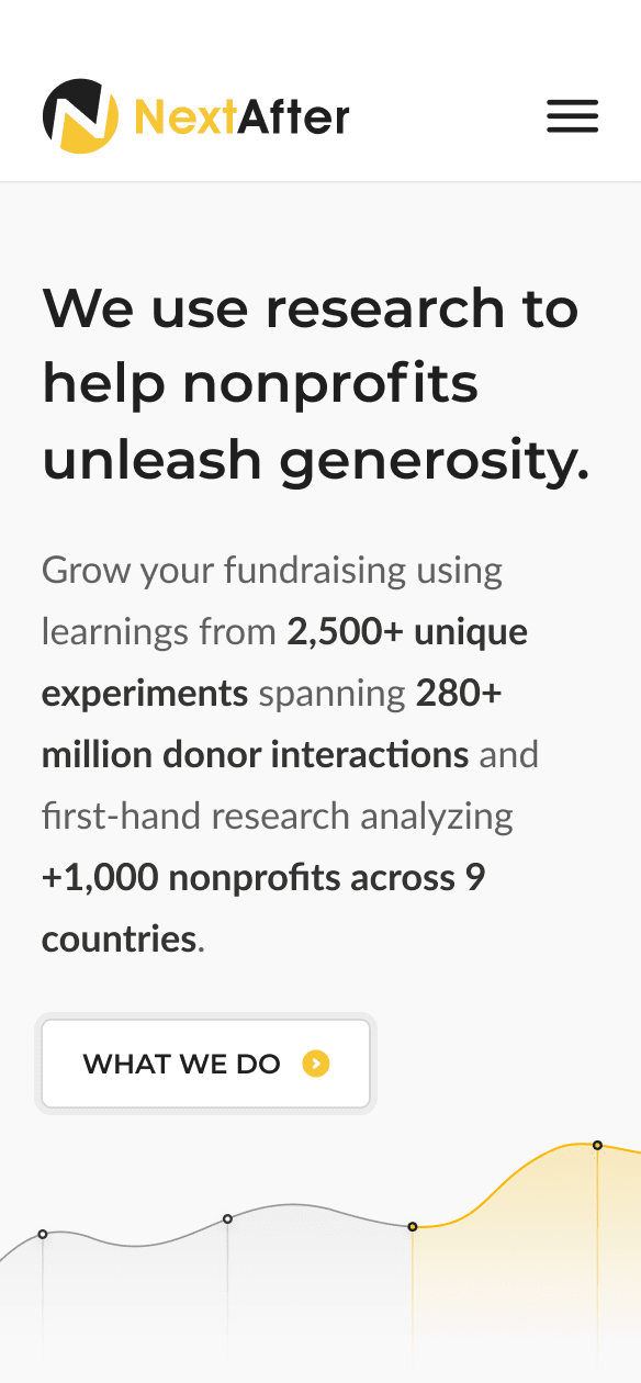 NextAfter Fundraising, Learning and Experiments