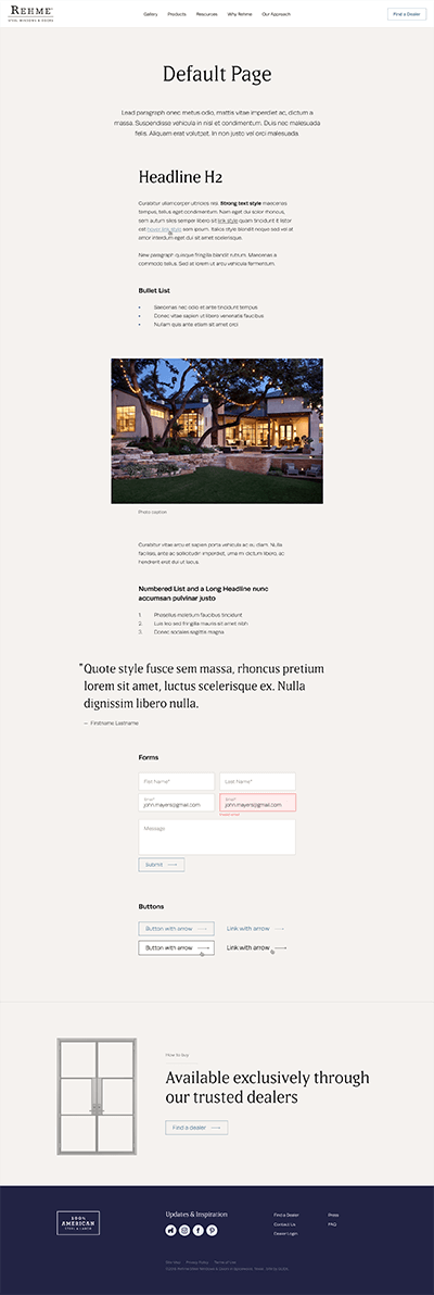 Default Layout